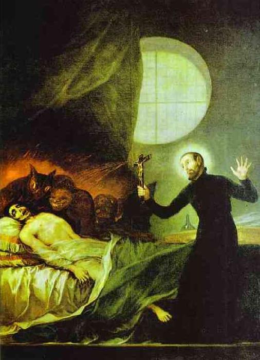 Francisco Jose de Goya St.Francis Borgia Exorsizing Sweden oil painting art